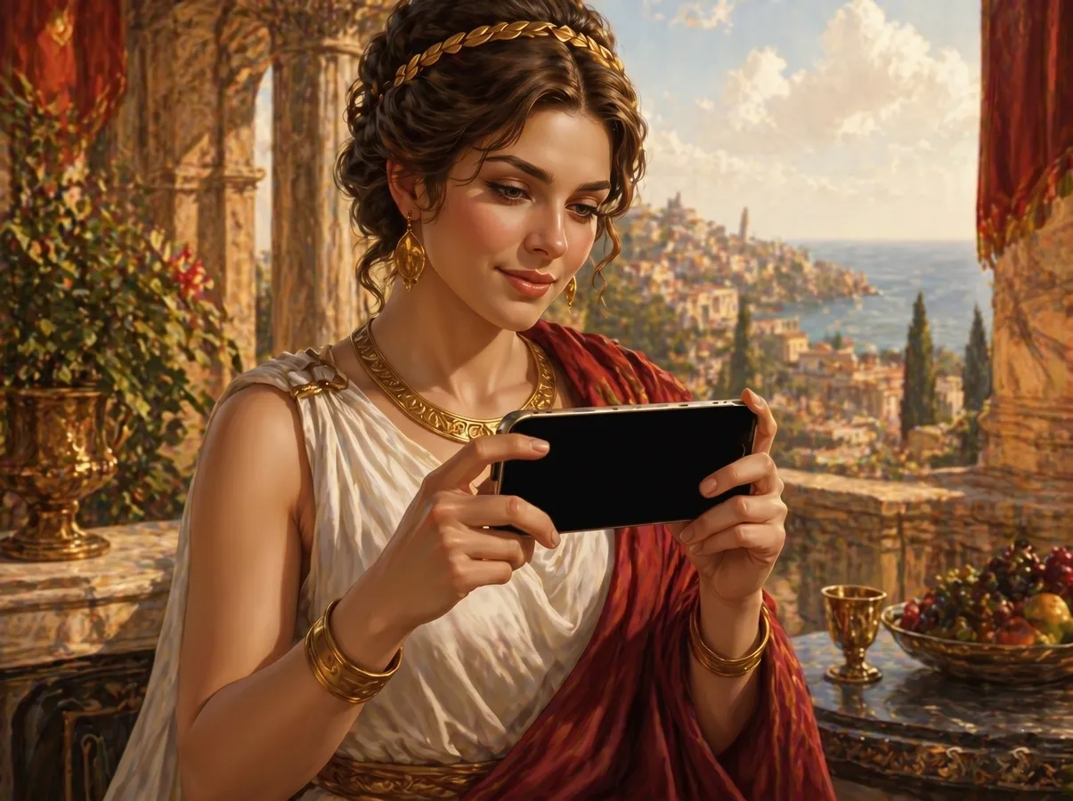Mobile lady